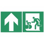 Panneau sortie d'évacuation pour tout public droit devant - GUILLARD