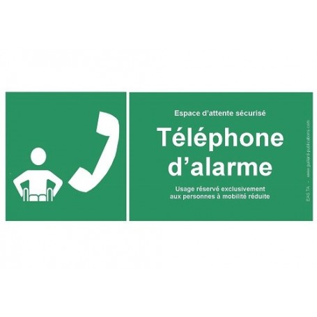 Panneau téléphone d'alarme pour PMR - Guillard