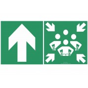 Panneau espace d'attente sécurisé pour pmr droit devant - Guillard