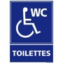 Support de signalisation toilettes