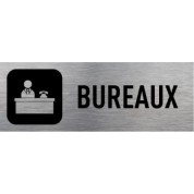 Plaque signalétique en alu brossé Plaque signalétique bureaux