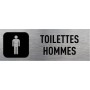 Plaque signalétique toilettes hommes