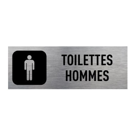 Plaque signalétique toilettes hommes