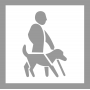 Pochoir handicap visuel avec chien en PVC MDH POCHOIR179