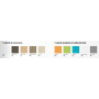 Banque d'accueil modulable Elégance - Harmony coloris