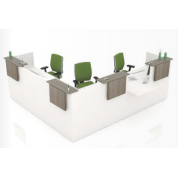 Banque d'accueil modulable Image Banque d'accueil modulable Image Harmony - illustration 1