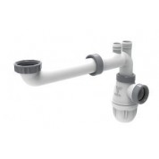 Tubulure gain de place Connectic lavabo Ø32 Ensemble tubulure et siphon raccordement gain de place