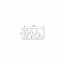Plaque inox handicapé mixte DELABIE 510155S - mesure