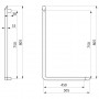 Barre de maintien en L Be-Line - 750 mm