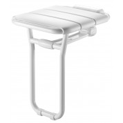 Siège relevable avec pied et tabouret ALU - modèle standard