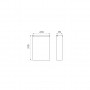 Poubelle corbeille murale extraplate - inox poli mesure