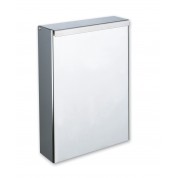 Poubelle corbeille murale extraplate Poubelle corbeille murale extraplate - inox poli brillant DELABIE 465