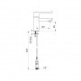 Mitigeur lavabo SECURITHERM H.85 L.120 - detail