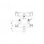 Mitigeur bain-douche SECURITHERM thermostatique - mesure