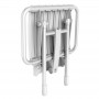 Siège de douche PMR relevable blanc - pliés