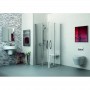 Siège de douche PMR relevable blanc - salle de bain