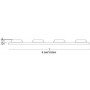 BAO 4 nervures ext. à coller - WATELEZ 630041 - mesure