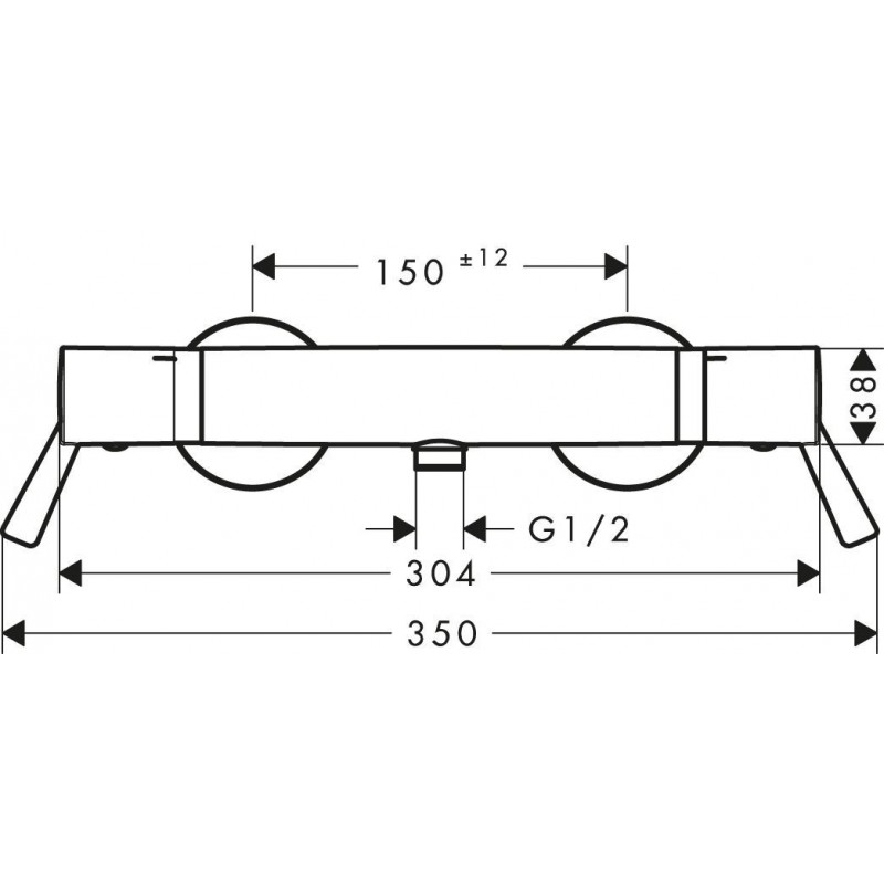 Mitigeur thermostatique de douche, HANSGROHE réf : 13117000