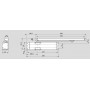 Ferme porte DORMA TS 90 H - mesure