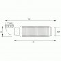 Siphon pour lavabo - mesure