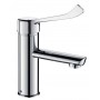 Mitigeur lavabo SECURITHERM H.85 L.120 sans vidage - DELABIE 2821LEP