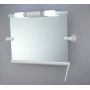 Miroir inclinable blanc, 515x600 mm