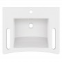 Vasque PMR de synthèse Onyx 60x48 cm - vue de dessus
