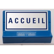 Signalétique braille - ACCUEIL Support de signalisation ACCUEIL symbole et braille