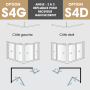Paroi Essentielle pour douche en "Angle" - PMR s4