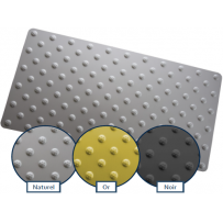 Déstock - Dalle podotactile lisse en alu anodisé Déstockage - Dalle podotactile lisse en alu anodisé