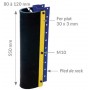 Protection sur pieds de rack PARGOM® _ dimensions