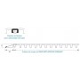 Tapis-anti fatigue SURELAST® 500160 - schéma clips