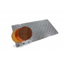 Dalle podotactile en Acier CORTEN Dalle podotactile en Acier CORTEN