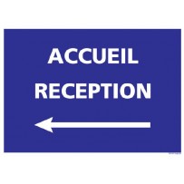 Signalétique adhésif - Accueil Réception Signalétique adhésif - Accueil Réception _ flèche gauche