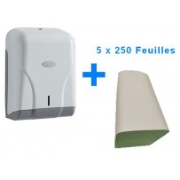 Distributeur d'essuie-mains DISPONAL Lot Distributeur d'essuie-mains DISPONAL + feuilles