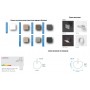 Ensemble mobilier salle de bain gamme Retract - Chêne Vert - nuancier 2