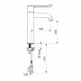 Mitigeur d'évier thermostatique séquentiel SECURITHERM - côte