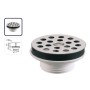 Bonde  lavabo  laiton ou PVC diamètre 63 avec grille inox
