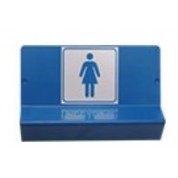 Signalétique braille Toilettes - femmes Support de signalisation WC femme