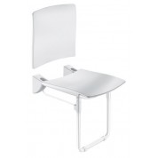 Siège Grand Confort relevable avec pied blanc DELABIE 510436