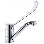 Mitigeur PMR d'évier et auge H.145 L.220, levier hygiène Mitigeur d'évier et auge H.145 L.220 ref Delabie : 2210L