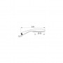 Douchette 3 jets M1/2 chromée anticalcaire DELABIE 813 - mesure
