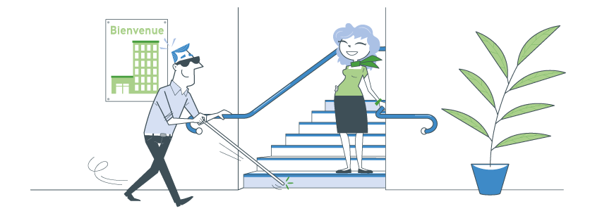 Mise aux normes accessibilité escalier erp