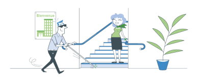 Mise aux normes accessibilité escalier erp