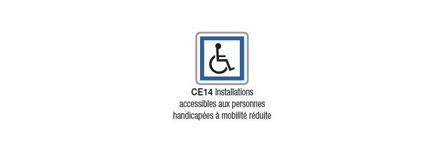 Panneau extérieur accessibilité erp