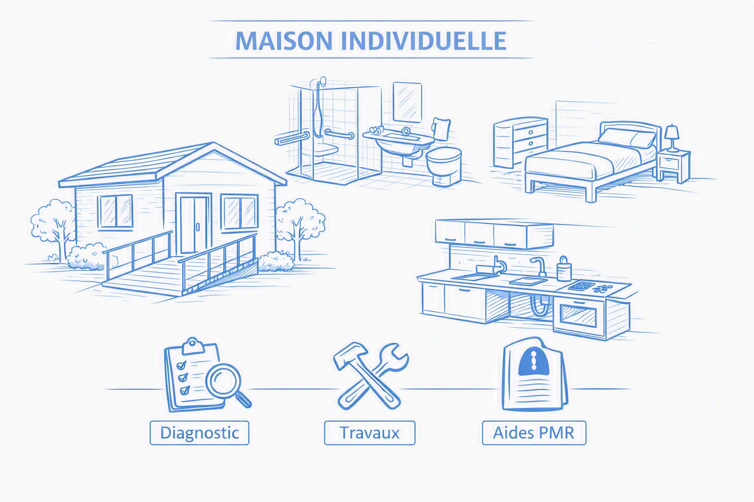 maison individuelle pmr
